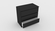 IKEA Kullen Chest of 3 Drawers 3D Model - Free Download | FREE 3D MODELS