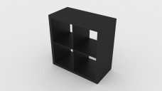 IKEA Kallax Square Shelving Unit 3D Model - Free Download | FREE 3D MODELS