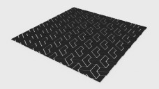 Seamless Pattern with Dense Random Corner Shapes 3D Model - Free Download | FREE 3D MODELS