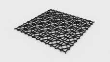 Seamless Multiple Shapes Wireframe Pattern 3D Model - Free Download | FREE 3D MODELS