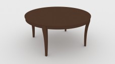 Large Antique Circular Coffee Table 3D Model - Free Download | FREE 3D MODELS