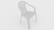 Plastic Stackable Chair 3D Model - Free Download | FREE 3D MODELS