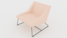 Modern Armchair with Metal Support 3D Model - Free Download | FREE 3D MODELS