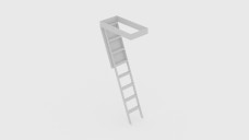 Attic Retractable Ladder 3D Model - Free Download | FREE 3D MODELS