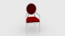 Antique Red Dining Chair 3D Model - Free Download | FREE 3D MODELS