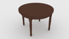 Antique Circular Coffee Table 3D Model - Free Download | FREE 3D MODELS