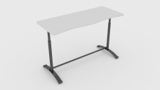 Adjustable Height Office Desk 3D Model - Free Download | FREE 3D MODELS