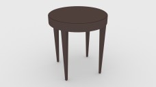 Classic Circular Side Coffee Table 3D Model - Free Download | FREE 3D MODELS