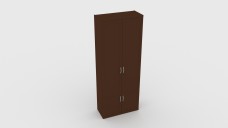 Simple Wooden Double Closet 3D Model - Free Download | FREE 3D MODELS