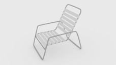 Metal Frame Outdoor Armchair 3D Model - Free Download | FREE 3D MODELS