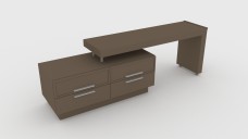 Shelving Unit with Desk 3D Model - Free Download | FREE 3D MODELS