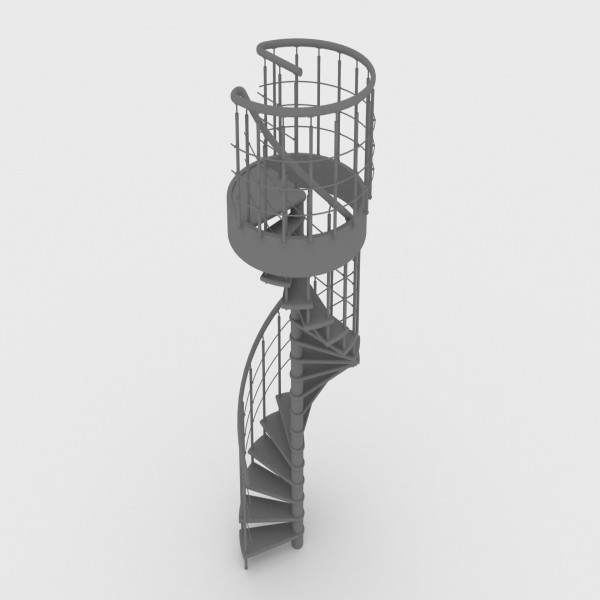 SPIRAL STAIRCASE FREE 3D MODEL | FREE POLYGON